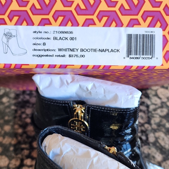 Tory Burch Patent Leather Booties - Black - Size 8 - Picture 16 of 16